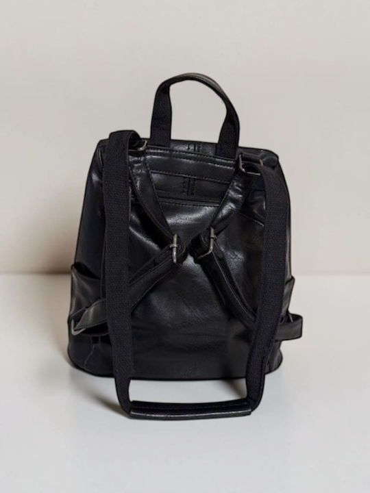 Women's Backpack Handbag Black