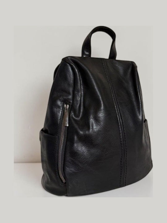 Women's Backpack Handbag Black