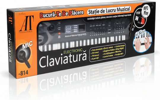 DrKala Keyboard TOY057 cu 61 de clape Negru