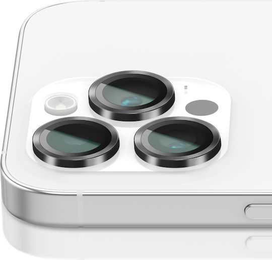 Zanaé Protecție din sticlă securizată pentru camera iPhone 14 Pro 14 Pro Max Neagră