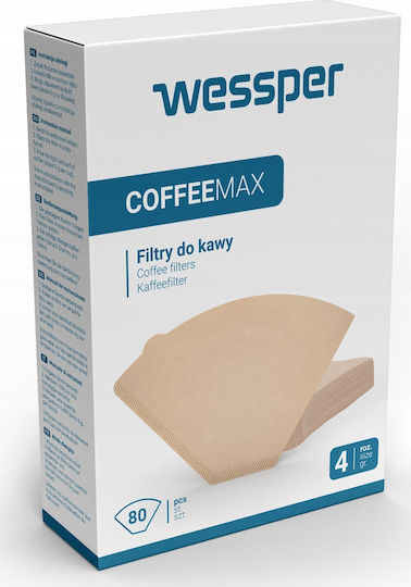 Wessper 80 Хартиени Филтри За Кафе За 10-12 Чаши