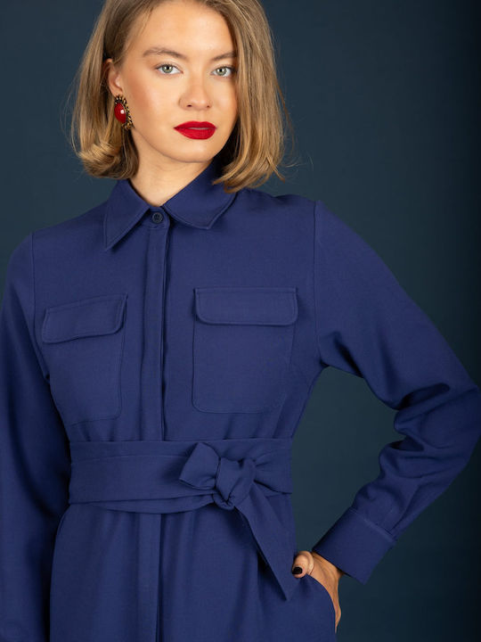 Midi Dress Ink Blue