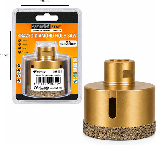 Uruisi Star Diamantkronen-Gewindeschneiden Trockenschnitt mit Durchmesser 38mm für Rasen
