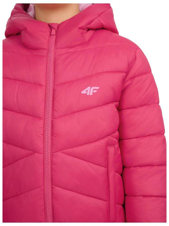 Down Jacket Kids Casual Jacket Short Fuchsia