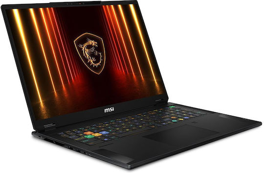 MSI Stealth A18 AI+ A3HWIG 18" QHD+ Тъчскрийн 240Hz (Ryzen AI 300 Series-365/32GB/1.0TB SSD/GeForce RTX 5080/W11 Home) (US Клавиатура)