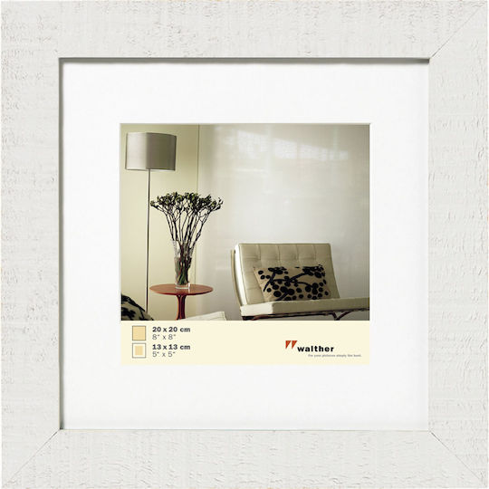 Walther Wall-mounted Wooden Photo Frame with White Frame