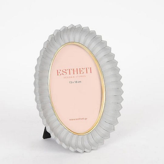 Eurolamp Polyresin Photo Frame with Gray Frame 2 Pieces