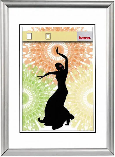 HAMA Madrid Silver Wall-mounted Photo Frame Plastic with Silver Frame