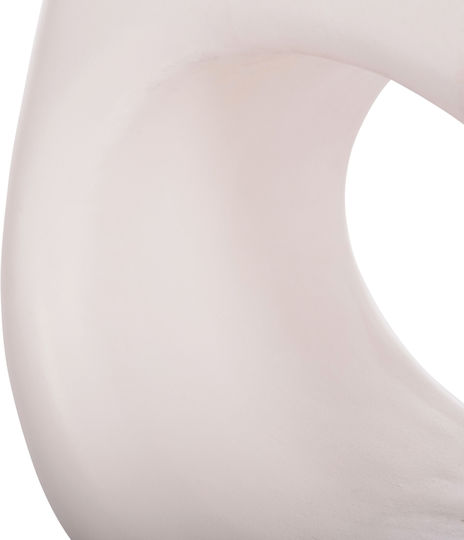 Hocker Für das Wohnzimmer Keramik Lans White 55x30x46cm