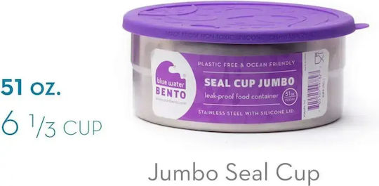 Ecolunchbox Inox Lunch Box Seal Cup Jumbo Purple 1420ml