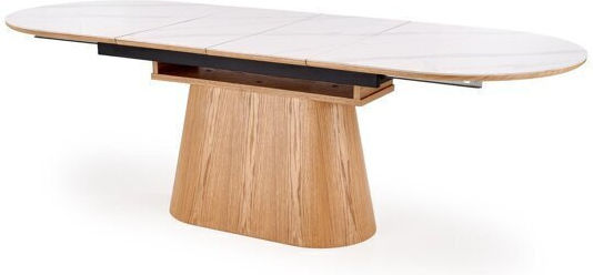 Houston 2180 Dining Room Table Extendable White Marble Houston 2180 Dining Room Table Extendable White Marble