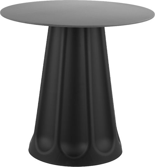 Vellum Kitchen Table with Ceramic Surface Black 80x80x76.5cm
