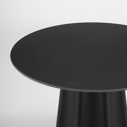 Vellum Kitchen Table with Ceramic Surface Black 80x80x76.5cm