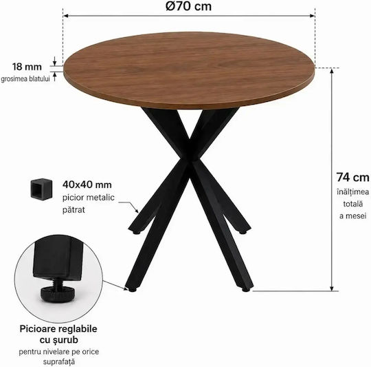 Asterixa Masă Rotundă Pentru Bucătărie