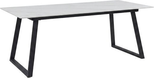 Dallas 5355 Extendable Table White Marble Dallas 5355 Extendable Table White Marble