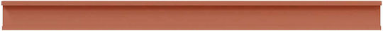 Red Wall Shelves 2 Pieces 115x9x3cm