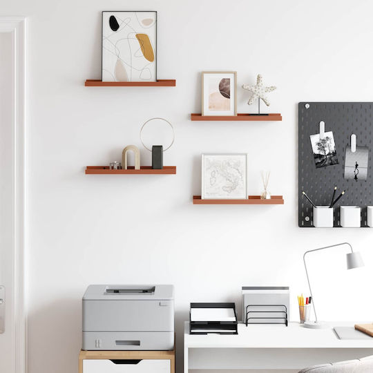Red Wall Shelves 4 Pieces 40x9x3cm