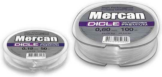 Fishing Line Mercan Dicle Premium F.c 100% Fluorocarbon White 50m 0.20mm