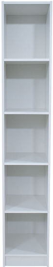 Bibliothek Eliot 5s Weiße 30x30x180cm