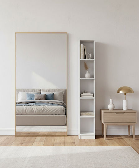 Bibliothek Eliot 5s Weiße 30x30x180cm