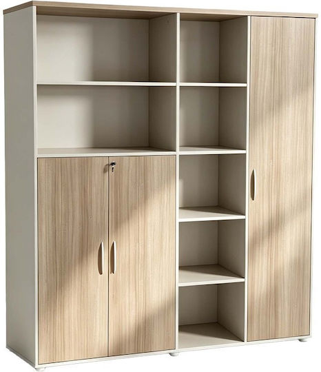Bücherregale Oak-Beige (3 Stück) 160x40x200cm