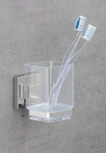 Wenko Quadro Cupa Ei Montată Pe Perete Din Plastic Transparent