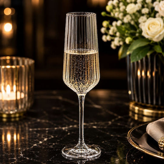 Pasabahce Allegra Set Pahare De Sampanie / Cocktail Pahare Cu Picior Din Sticlă 195ml 6 Bucăți