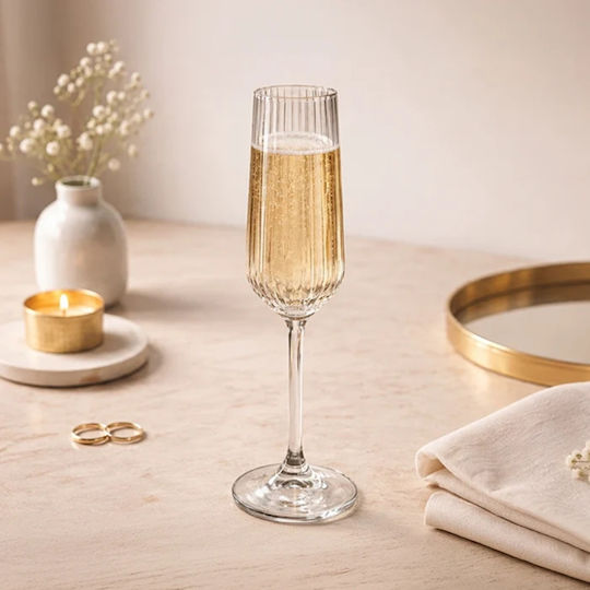 Pasabahce Allegra Set Pahare De Sampanie / Cocktail Pahare Cu Picior Din Sticlă 195ml 6 Bucăți