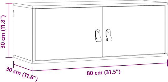 TV Stand Brown M80xP30xH30cm