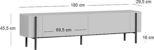 Stand TV Nexus Travertine L180xA30xÎ45.5cm