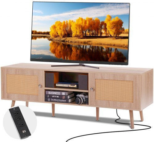 Έπιπλο TV Επιδαπέδιο Δρυς 140x50x50εκ. Έπιπλο TV Επιδαπέδιο Δρυς 140x50x50εκ.