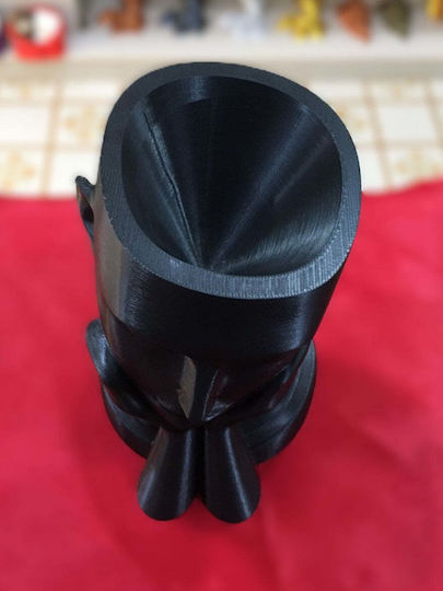 3D Art Shop Plastic Black Vase 3x3xH20cm