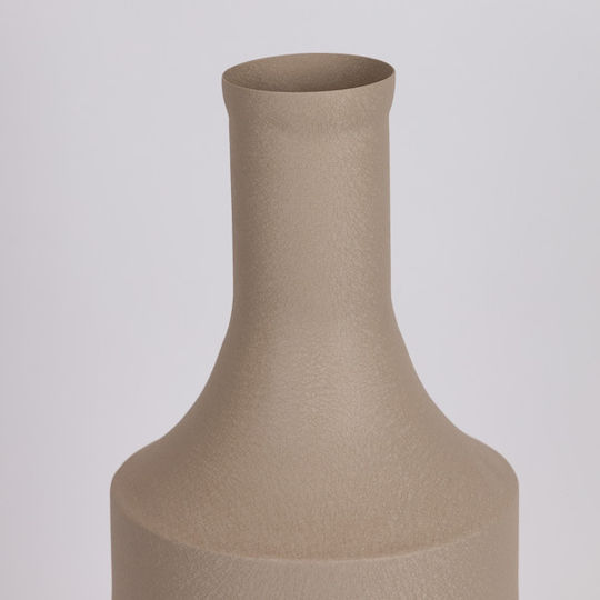Vază Decorativă Metalică Bej 20x20xÎnălțime 56cm