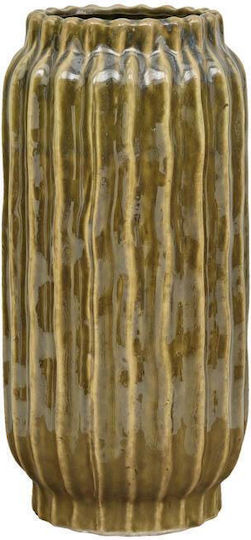 Fylliana Decorative Ceramic Grey Vase 14xH27cm