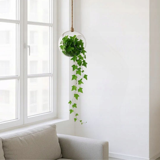 Gift Decor Декоративна Ваза Стъклена Прозрачна Ф18xВ18см