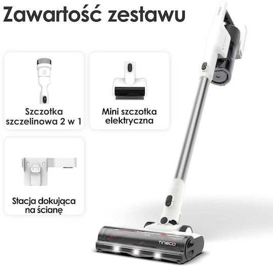 Tineco A25 Plus Акумулаторна Вертикална Прахосмукачка Бяла