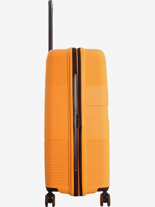 Discovery Large Orange Travel Suitcase Height 75cm