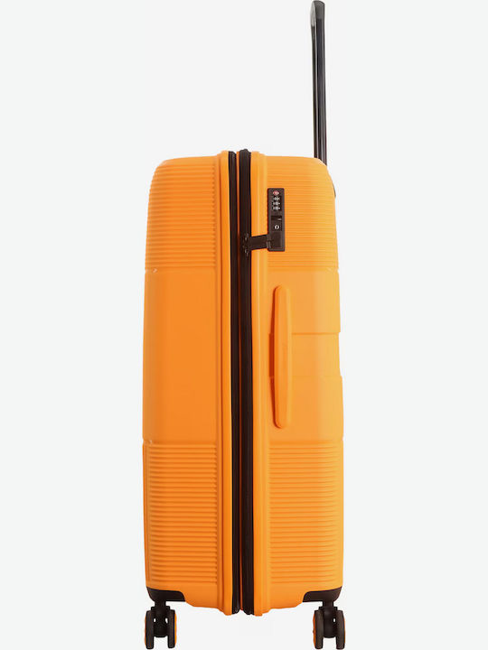 Discovery Large Orange Travel Suitcase Height 75cm