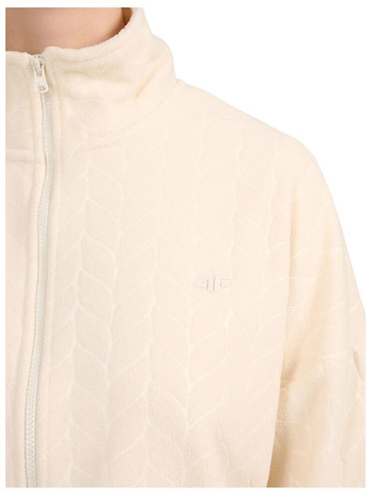 Fleece Γυναικεία Ζακέτα Μπεζ