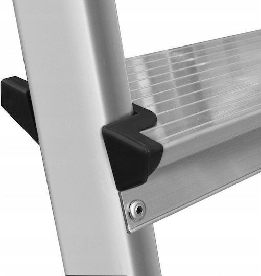 AWTools Aluminium-Leiter mit 5 Stufen