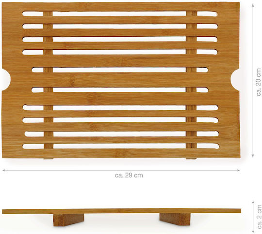 Relaxdays Suprafață de Tăiere pentru Pâine Lemnoasă Maro 37x21.5cm 1buc