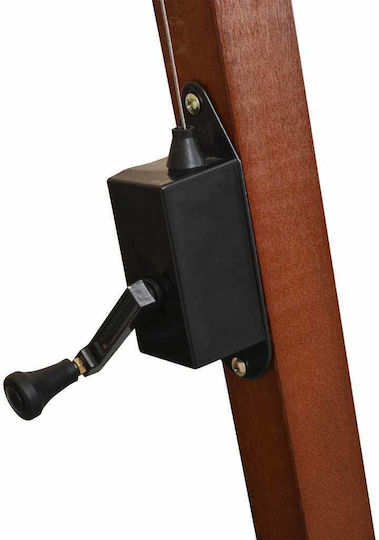 Umbrelă Suspendată Rotundă Din Lemn Burgundy Φ3m