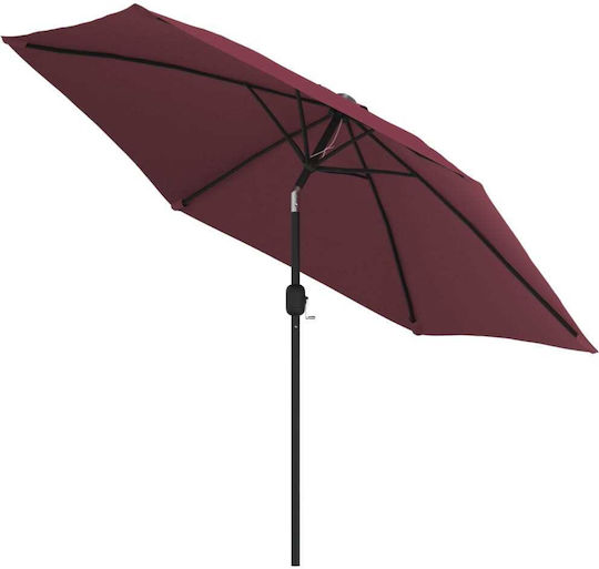 Umbrelă Rotundă Metalică Burgundă Φ3m