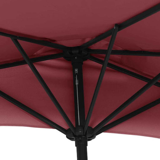 Rundschreiben Aluminium Burgundisch 2,7x2,45 m