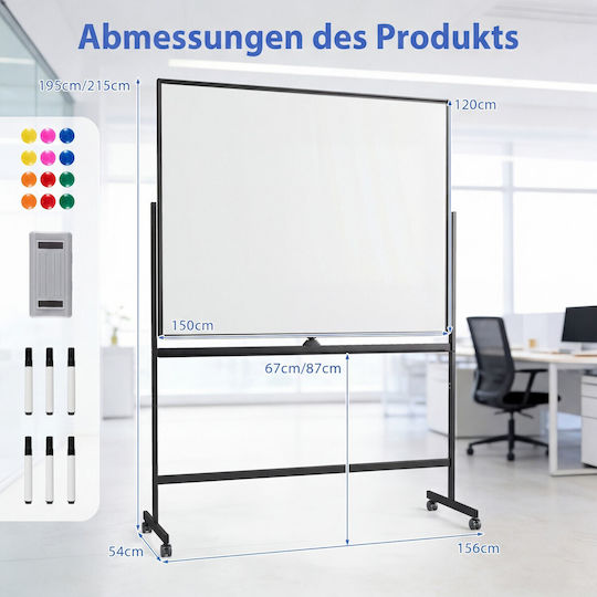 Costway Magnetic Dry Erase Seminar Board with Tripod