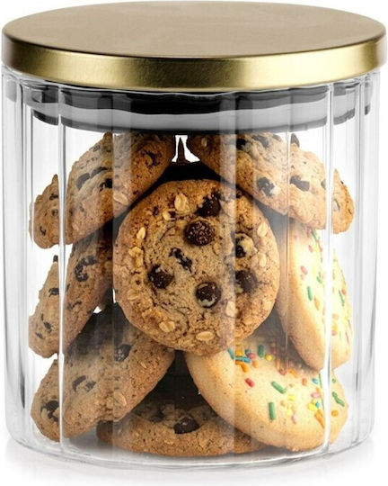 General Use Glass Jar with Lid Transparent 650ml
