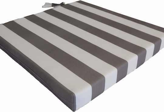 Decocraft Wasserdichtes Gartenstuhlkissen Grau 50x50cm