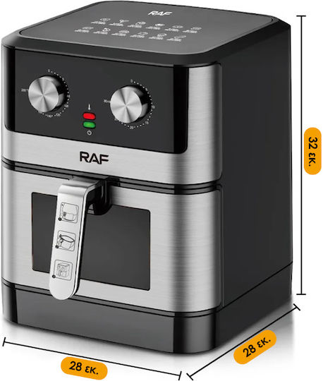 Raf R5341 Air Fryer 8lt Black