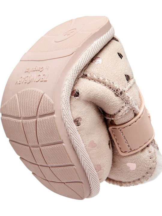 Kinderstiefel mit Bügel- und Schleifenverschluss Rosa