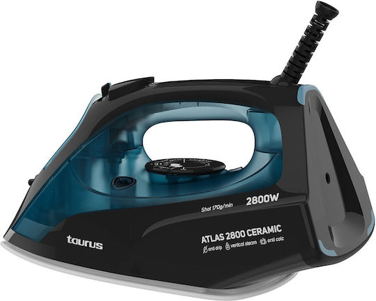 Taurus ATLAS 2800 Fier de Călcat cu Aburi 2800W cu Talpă Ceramică și Debit Continu de Abur 45g/min